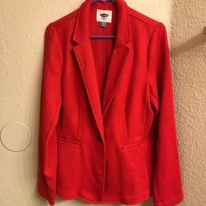 Red Old Navy Blazer Coat